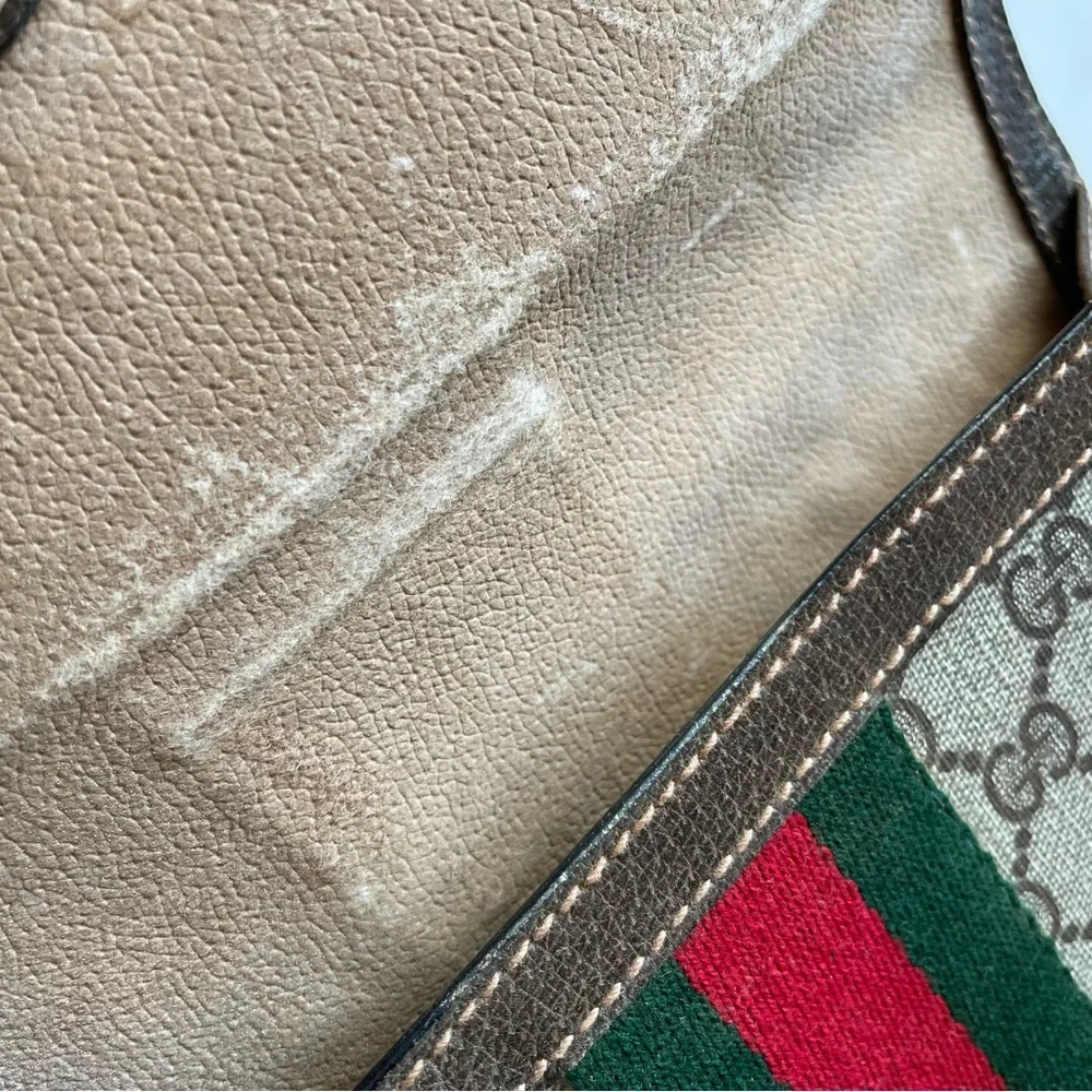 GUCCI GG Ophidia Sherry line clutch crossbody bag ❤️💚 - Picture 11 of 14